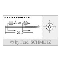 Strojové jehly pro průmyslové šicí stroje Schmetz 292 A 90