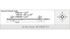 Strojové jehly pro průmyslové šicí stroje Schmetz 328 (R) 130