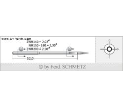 Strojové jehly pro průmyslové šicí stroje Schmetz 328 (R) 130