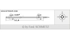Strojové jehly pro průmyslové šicí stroje Schmetz 328 (R) 160