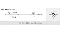 Strojové jehly pro průmyslové šicí stroje Schmetz 328 (R) 250