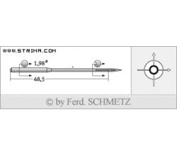 Strojové jehly pro průmyslové šicí stroje Schmetz 332 LG 100