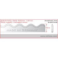 Nůž do pásové pily 3550x10x0,45mm convex BS