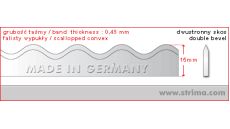 Nůž do pásové pily 4020x15x0,45mm convex BS
