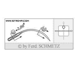 Strojové jehly pro průmyslové šicí stroje Schmetz 4117100