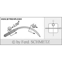 Strojové jehly pro průmyslové šicí stroje Schmetz 4118100
