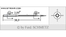 Strojové jehly pro průmyslové šicí stroje Schmetz 4463-35 90