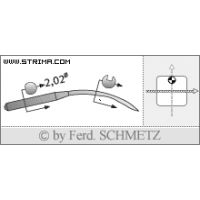 Strojové jehly pro průmyslové šicí stroje Schmetz 60 M 100