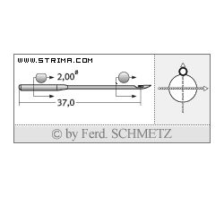Strojové jehly pro průmyslové šicí stroje Schmetz 660130