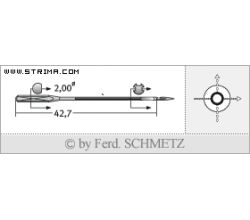 Strojové jehly pro průmyslové šicí stroje Schmetz 780 C 90