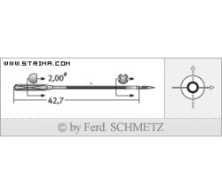 Strojové jehly pro průmyslové šicí stroje Schmetz 780 C 125