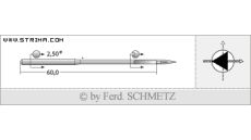 Strojové jehly pro průmyslové šicí stroje Schmetz 794 D 200