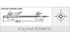 Strojové jehly pro průmyslové šicí stroje Schmetz B-63 130