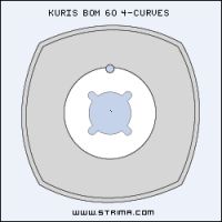 Nůž kruhový KURIS BOM 60 4-CURVES BS