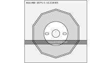 Kruhový nůž 10-hranný 100x10mm BULLMER 0674/1 ROUND BS