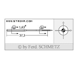 Strojové jehly pro průmyslové šicí stroje Schmetz DVX57 SES 70