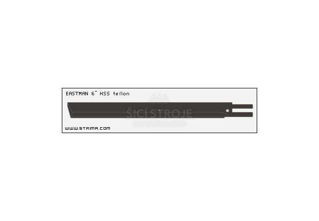 Vertikální nůž teflonový EASTMAN 6 HSS teflon BS