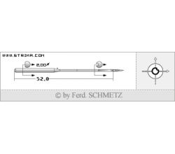 Strojové jehly pro průmyslové šicí stroje Schmetz SY 8160 CL FEK 130