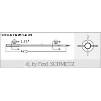 Strojové jehly pro průmyslové šicí stroje Schmetz TQX7 90