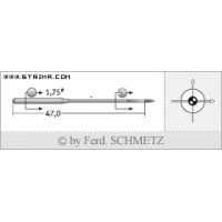 Strojové jehly pro průmyslové šicí stroje Schmetz TQX7 SES 70