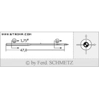 Strojové jehly pro průmyslové šicí stroje Schmetz TQX7 SUK 100
