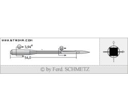 Strojové jehly pro průmyslové šicí stroje Schmetz UY 9844 GA 300