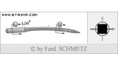 Strojové jehly pro průmyslové šicí stroje Schmetz UY 9854 GS 170