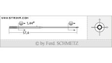 Strojové jehly pro průmyslové šicí stroje Schmetz 253 C 80