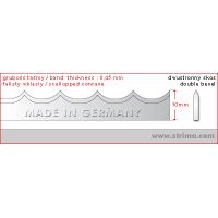 Nůž do pásové pily 4200x10x0,45mm concave BS