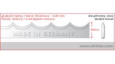 Nůž do pásové pily 4200x10x0,45mm concave BS