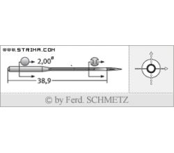 Strojové jehly pro průmyslové šicí stroje Schmetz 4463-35 BLUK. 100