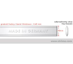 Nůž do pásové pily 7650x15x0,45mm (C) twisted BS