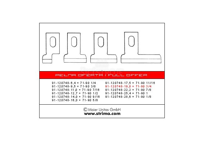 Nůž 91-120748-19.0 MAIER