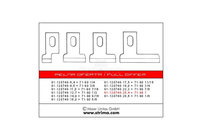 Nůž 91-120748-25.4 MAIER