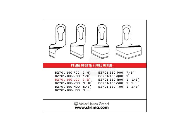 Nůž B2701-180-L00 1/2 MAIER