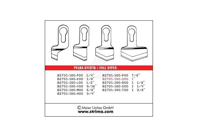Nůž B2701-180-Q00 1 MAIER
