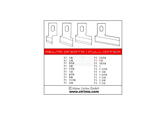 Nůž 71 7/8 HSS MAIER