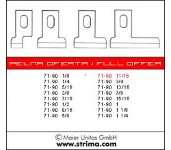 Nůž 71-90 11/16 HSS MAIER