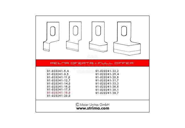 Nůž 91-020241-19.0 MAIER