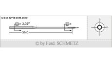 Strojové jehly pro průmyslové šicí stroje Schmetz 2331 F LG 130