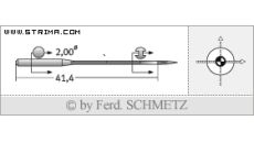 Strojové jehly pro průmyslové šicí stroje Schmetz 149X5 SES 120