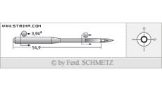 Strojové jehly pro průmyslové šicí stroje Schmetz SY 7713 160