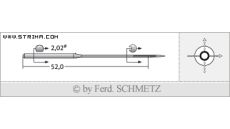 Strojové jehly pro průmyslové šicí stroje Schmetz 328 FL-E 130