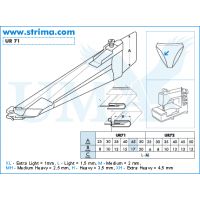Lemovač jednostranný pro šicí stroje UMA-71 45/17/10 M