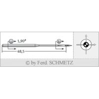 Strojové jehly pro průmyslové šicí stroje Schmetz 215 AH SUK SERV 7 110