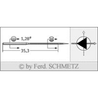 Strojové jehly pro průmyslové šicí stroje Schmetz 46X2 TRI 75