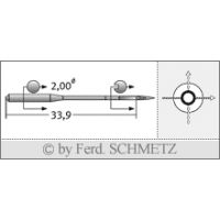 Strojové jehly pro průmyslové šicí stroje Schmetz 265 KK 70