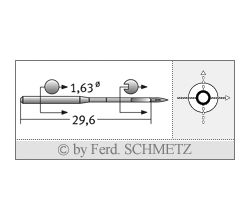 Strojové jehly pro průmyslové šicí stroje Schmetz 1128 80