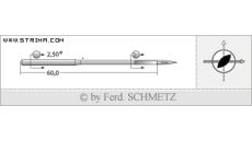 Strojové jehly pro průmyslové šicí stroje Schmetz 794 LR 230