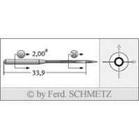 Strojové jehly pro průmyslové šicí stroje Schmetz 1373 H 120
